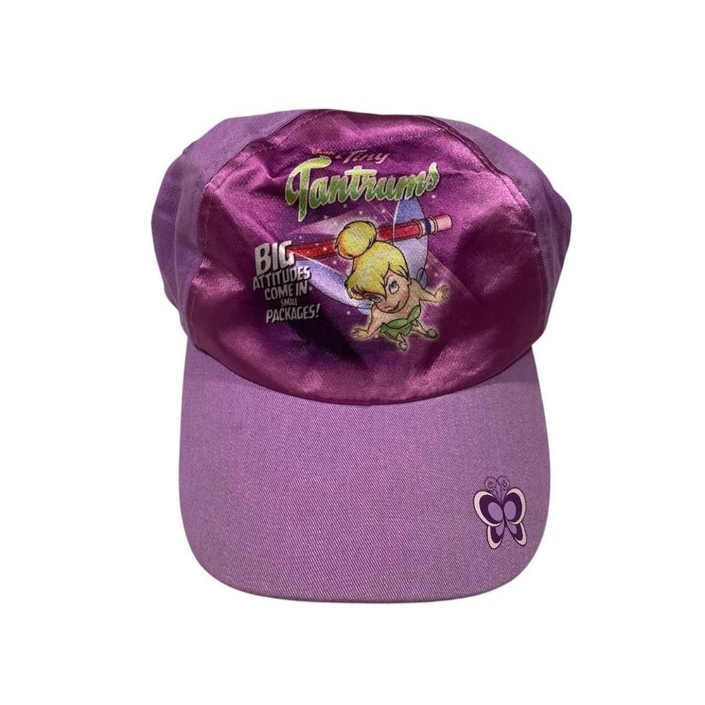 Disney Store Tinker Bell Hat – Purple Fairy‎ Baseball Cap Vintage Y2K Graphic